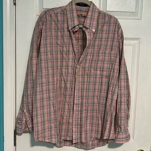 Alan Flusser pink plaid button down
